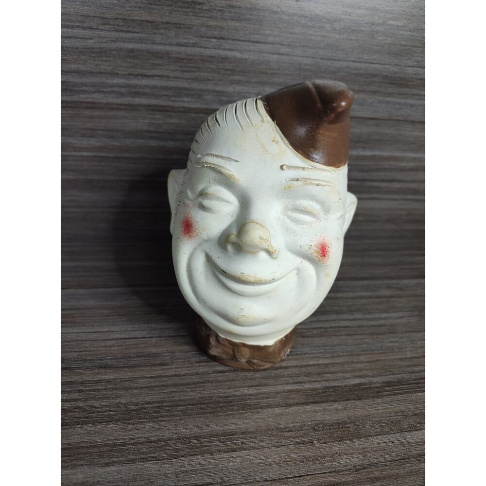 Vintage WWII Hi Buddy smiling soldier, G.I. head planter chia pet 1940's